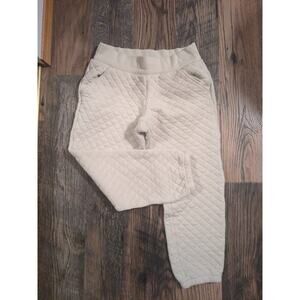 Columbia Cream Quilted Straight Leg Pants